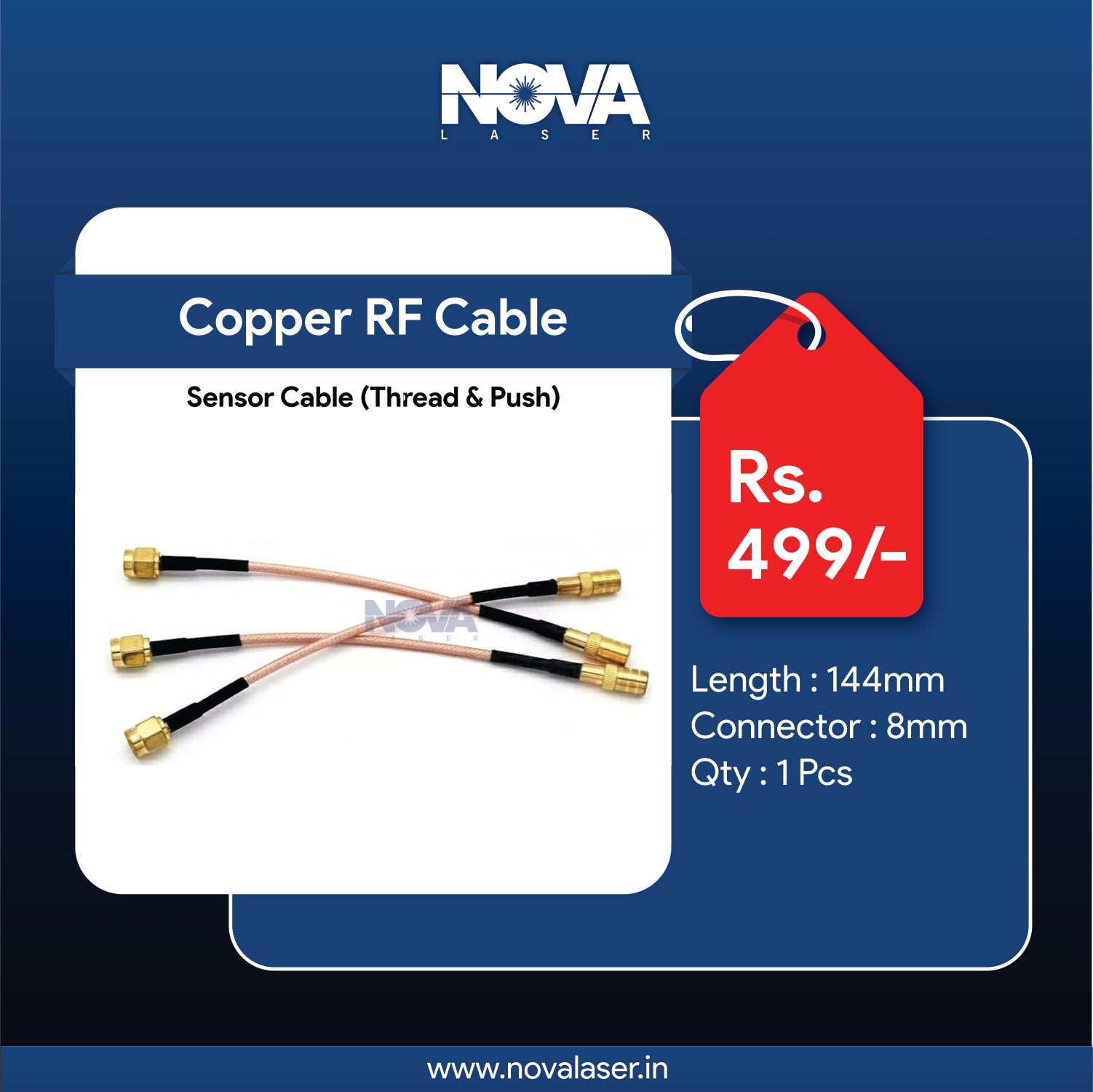 Copper RF Cable/ Sensor Cable For Raytool Laser Cutting Head/Machine ...